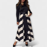 Hedda - Vestido Hemdblusenkleid Largo com Cinto