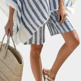 Salomé - Conjunto Listrado de Blusa e Calções