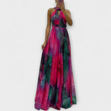 Isalie – Max vestido de chiffon com padrão floral