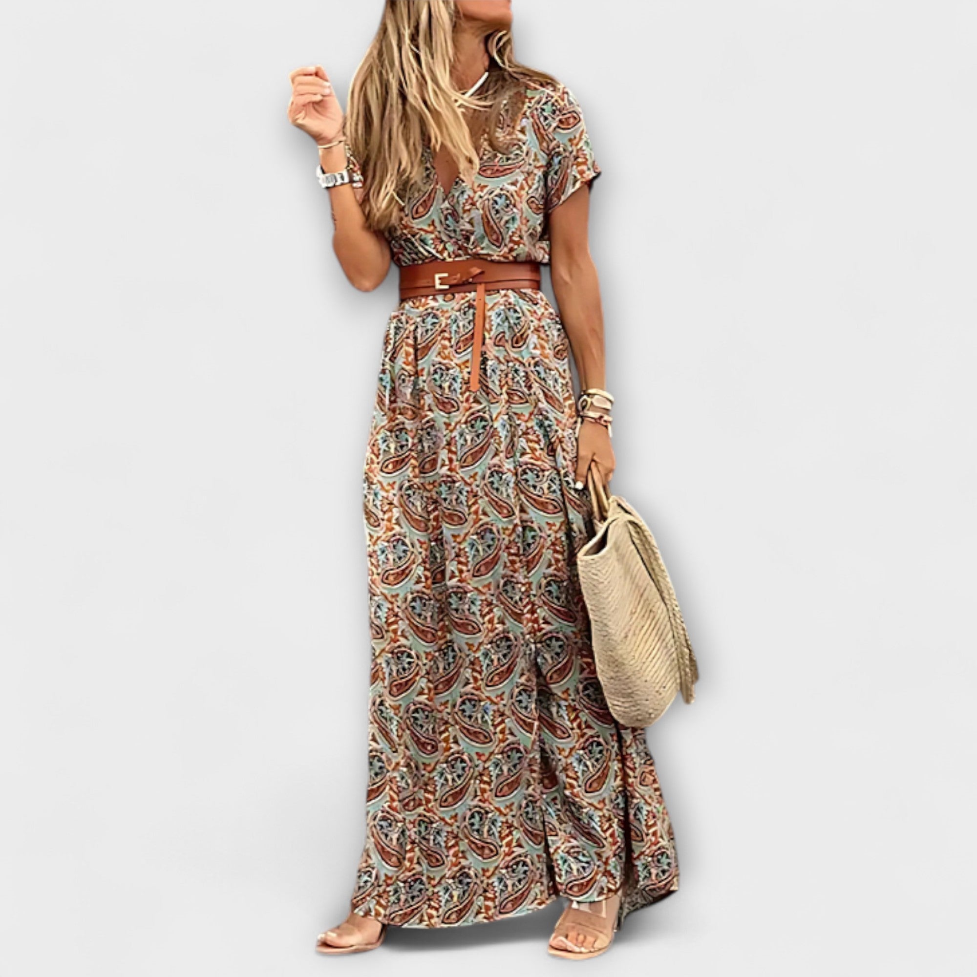 Sybella - Vestido Maxi Boho Leve