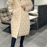 Kendall | Casaco de Inverno elegante e que realça a figura – Quente sem volume, com forro de Leopardo