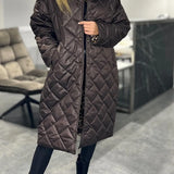 Kendall | Casaco de Inverno elegante e que realça a figura – Quente sem volume, com forro de Leopardo