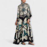 Giselle - Elegante Vestido Maxi com Padrão Floral