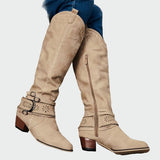 Botas de Cowboy Retro em Couro