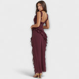 Lara - Vestido Maxi Elegante com Fenda