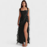 Lara - Vestido Maxi Elegante com Fenda