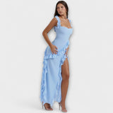 Lara - Vestido Maxi Elegante com Fenda