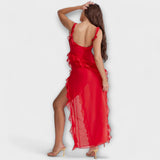 Lara - Vestido Maxi Elegante com Fenda