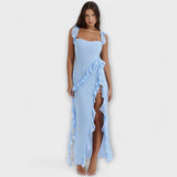 Lara - Vestido Maxi Elegante com Fenda