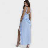 Lara - Vestido Maxi Elegante com Fenda