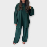 Ingrid - Conjunto em Tamanho Grande - Estilo Canellado