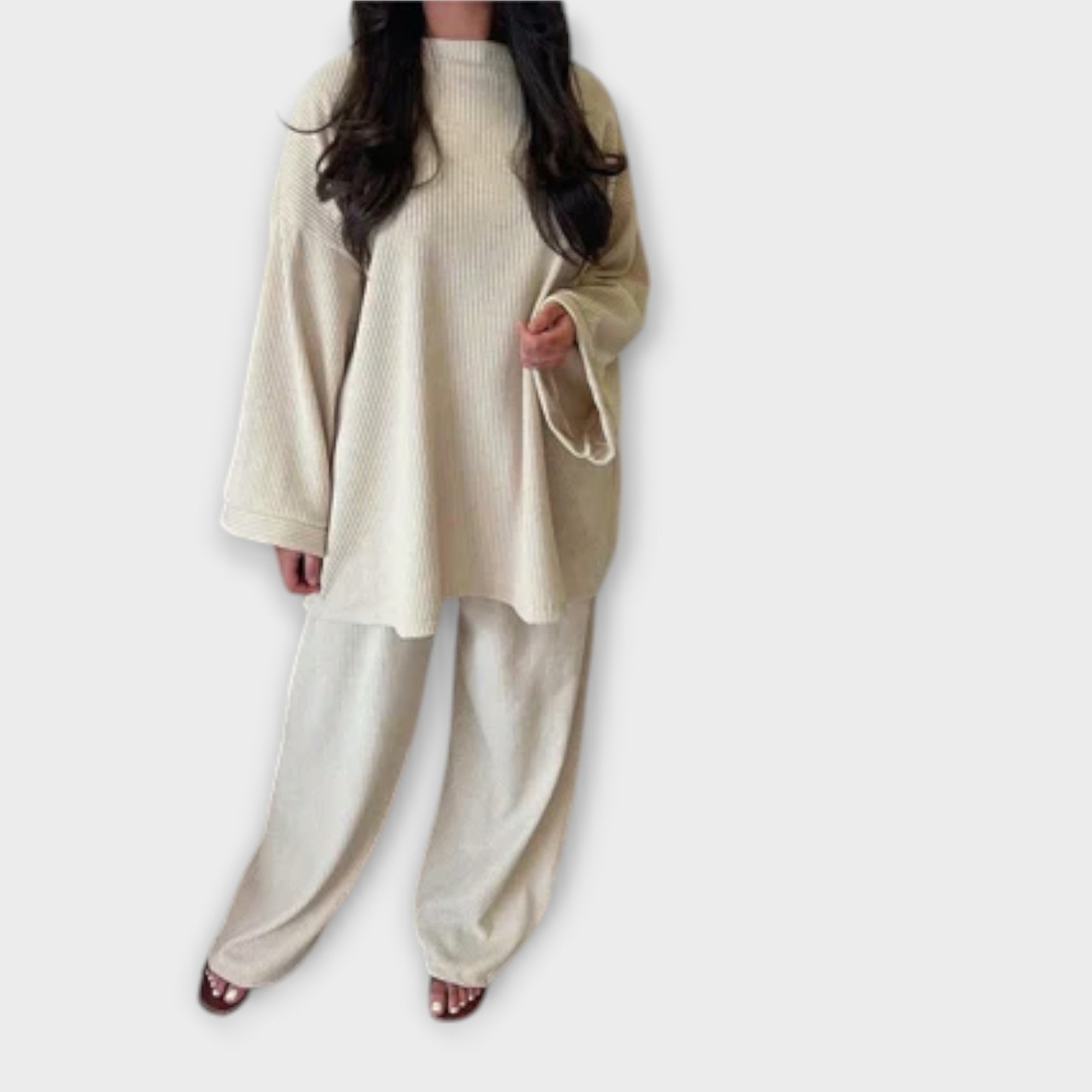 Ingrid - Conjunto em Tamanho Grande - Estilo Canellado