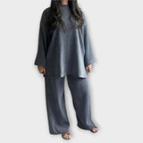 Ingrid - Conjunto em Tamanho Grande - Estilo Canellado