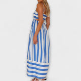 Svea - Maxi-Vestido em Bare Bloom