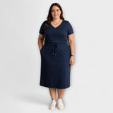Danielle - Top Elegante com Decote em V e Saia