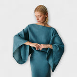 Dana - Vestido Kimono em Linho e Algodão