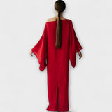 Dana - Vestido Kimono em Linho e Algodão