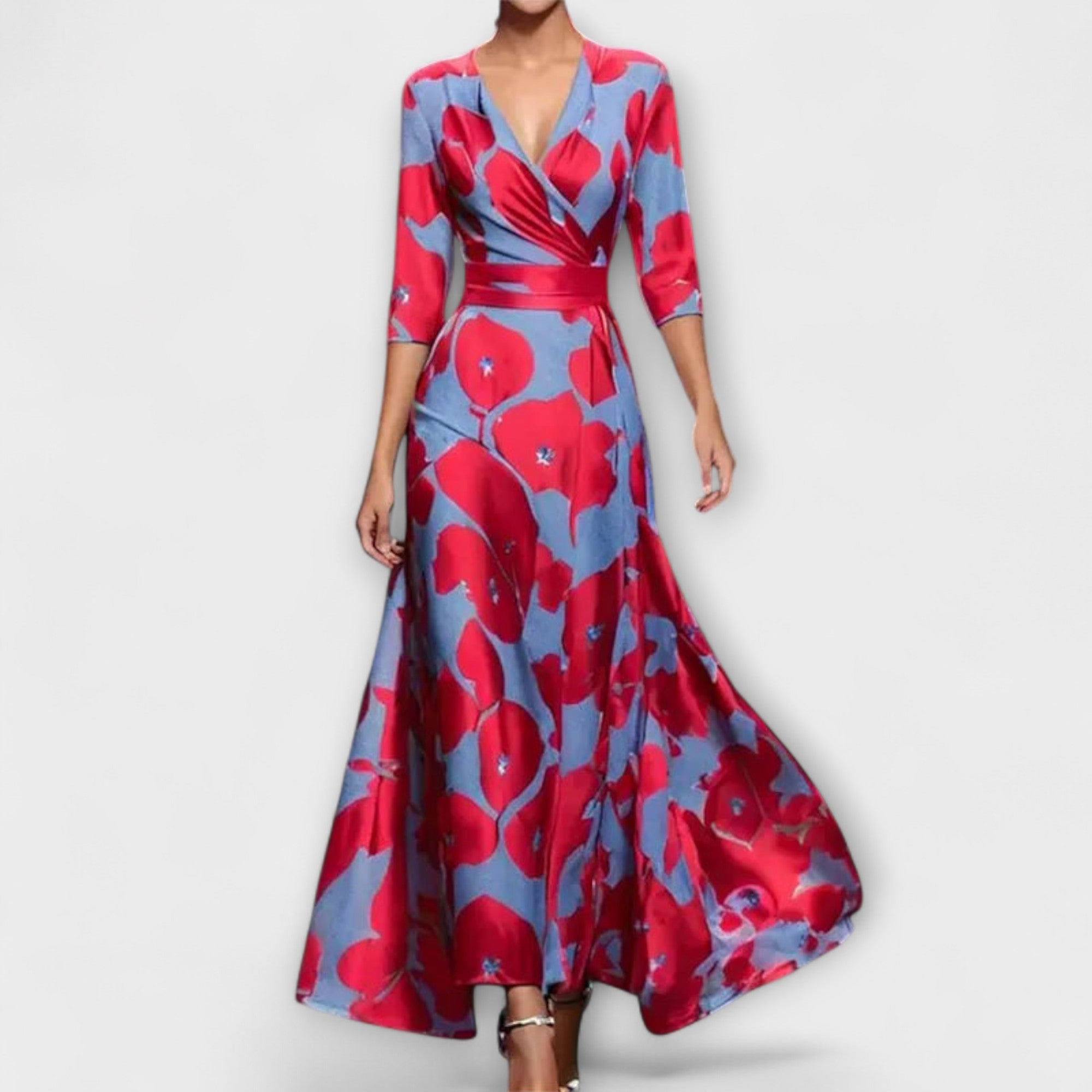 Alma - Vestido Feminino com Design Elegante de Mangas