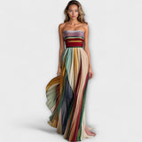 Flora - Vestido longo em tecido premium