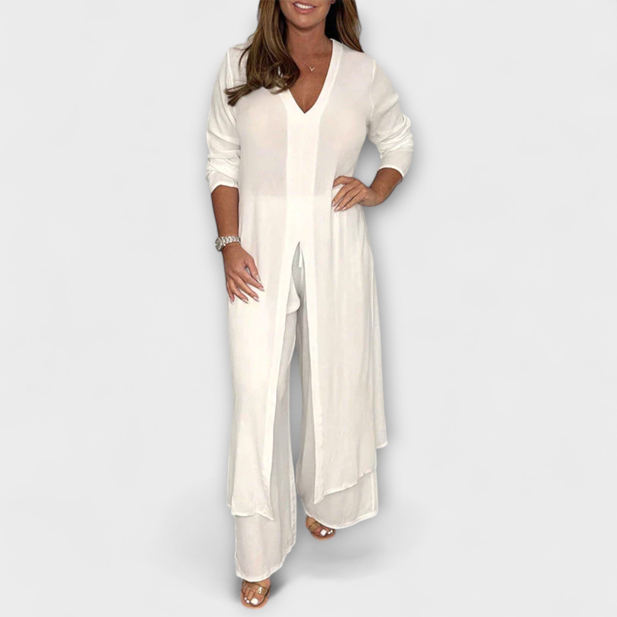 Conjunto de 2 peças estiloso para senhora